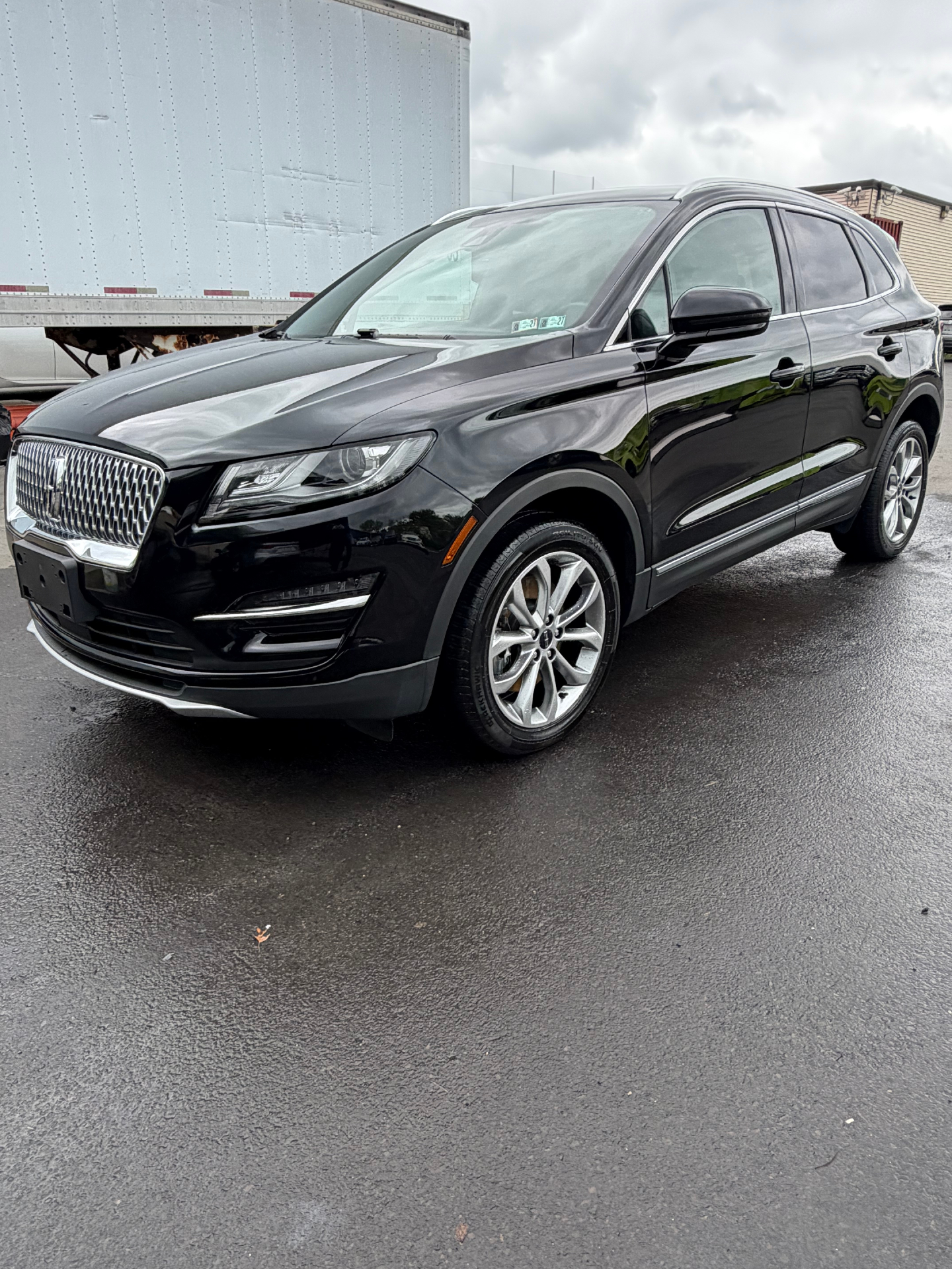 Black Lincoln SUV after exterior detail