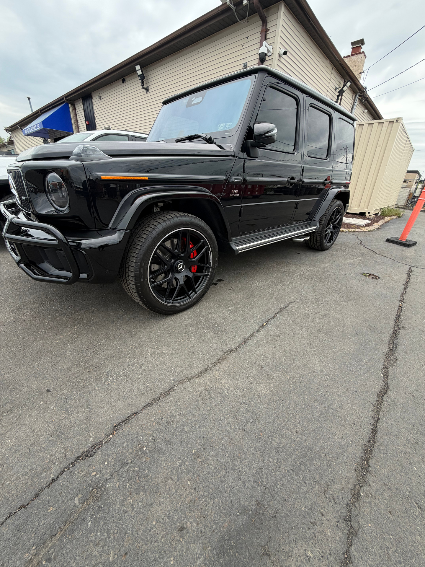 Black Mercedes G-Wagon after full detail